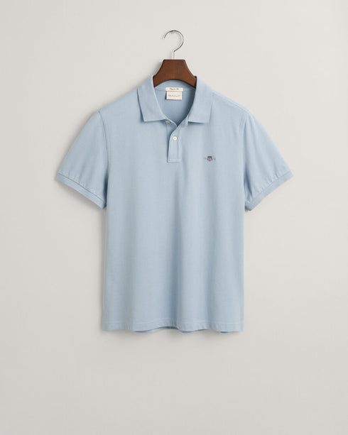 Gant Shield S/S Pique Polo Tee Shirt Blue